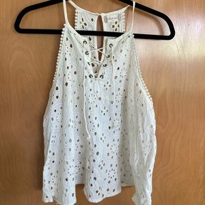 Altar’d State off white eyelet lace shirt